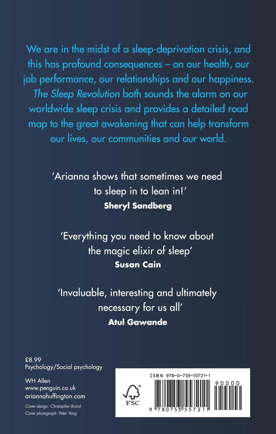 Rückseite: 9780753557211 | The Sleep Revolution | Transforming Your Life, One Night at a Time
