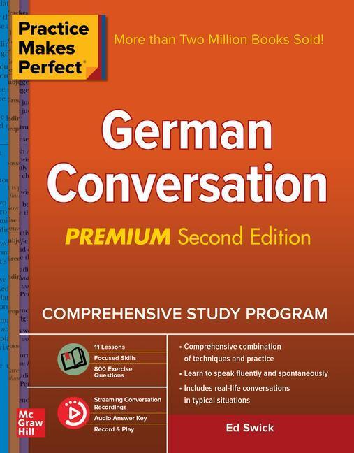 Cover: 9781260143775 | Practice Makes Perfect: German Conversation, Premium Second Edition