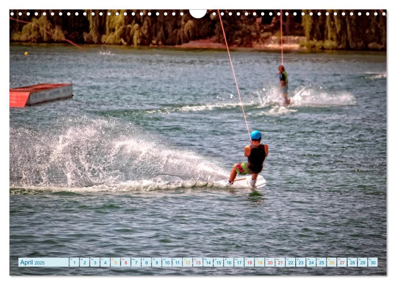 Bild: 9783435368723 | Wakeboarden (Wandkalender 2025 DIN A3 quer), CALVENDO Monatskalender