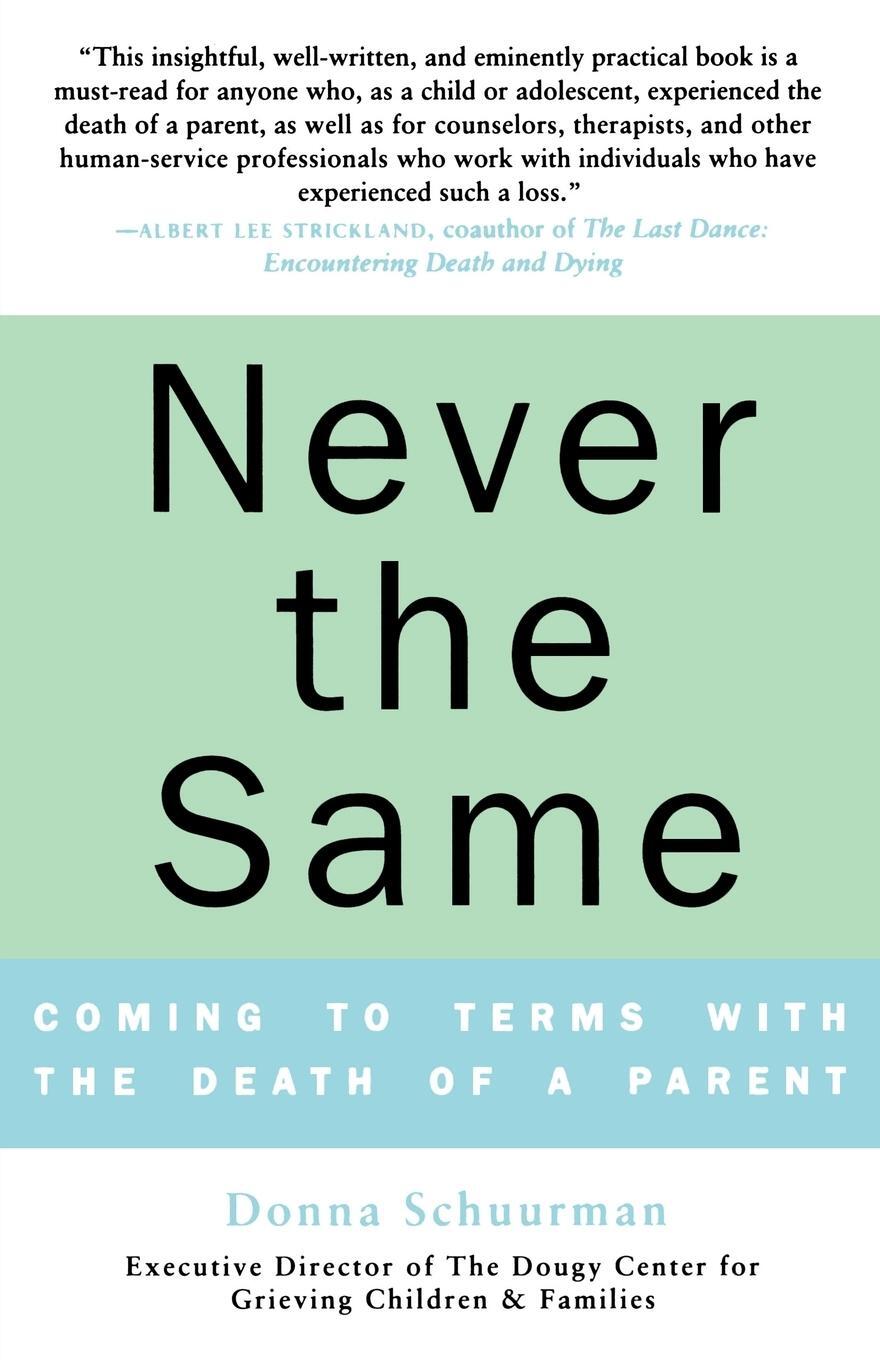 Cover: 9780312330958 | Never the Same | Coming to Terms with the Death of a Parent | Buch