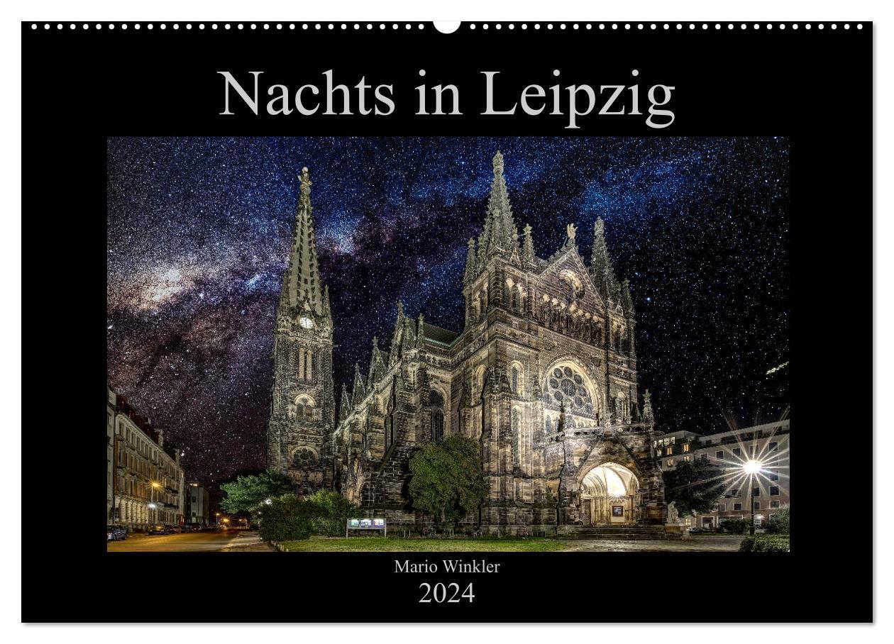 Cover: 9783675461284 | Nachts in Leipzig (Wandkalender 2024 DIN A2 quer), CALVENDO...