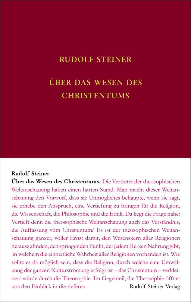 Cover: 9783727406805 | Über das Wesen des Christentums | Rudolf Steiner | Buch | 699 S.