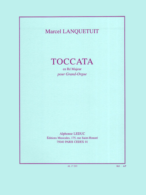 Cover: 9790046172038 | Toccate D | Lanquetuit | Buch | Alphonse Leduc | EAN 9790046172038