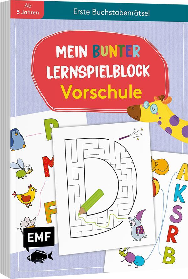 Cover: 9783745910681 | Mein bunter Lernspielblock - Vorschule: Erste Buchstabenrätsel | Buch