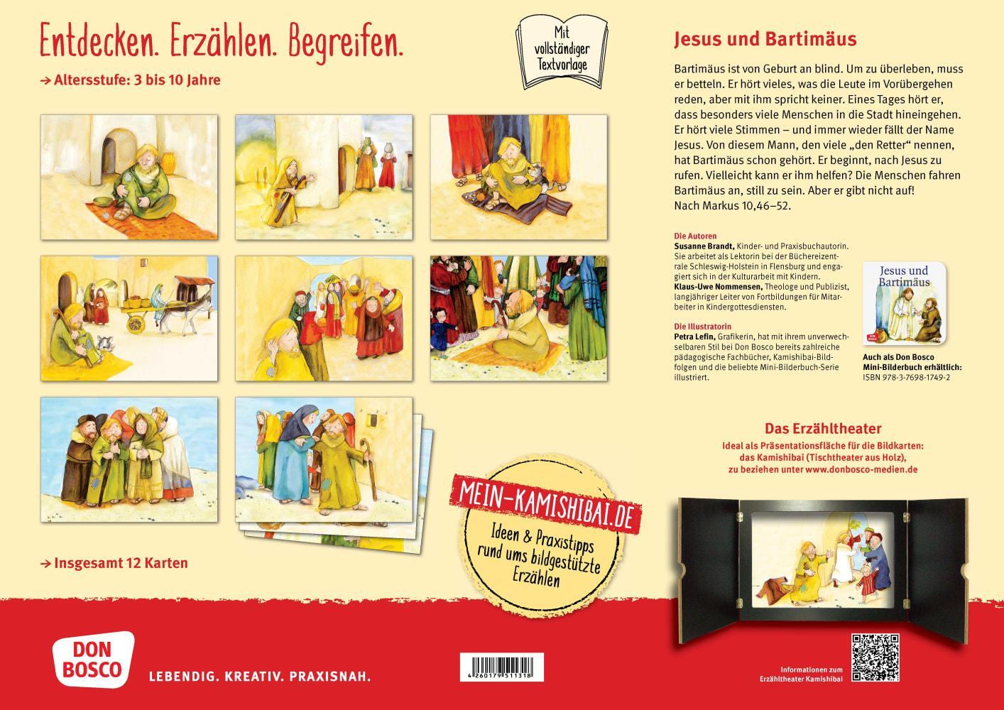 Bild: 4260179511318 | Jesus und Bartimäus. Kamishibai Bildkartenset. | Brandt (u. a.) | Buch