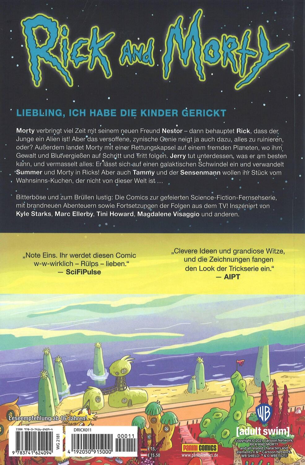 Rückseite: 9783741624094 | Rick and Morty | Bd. 11 | Kyle Starks (u. a.) | Taschenbuch | Deutsch