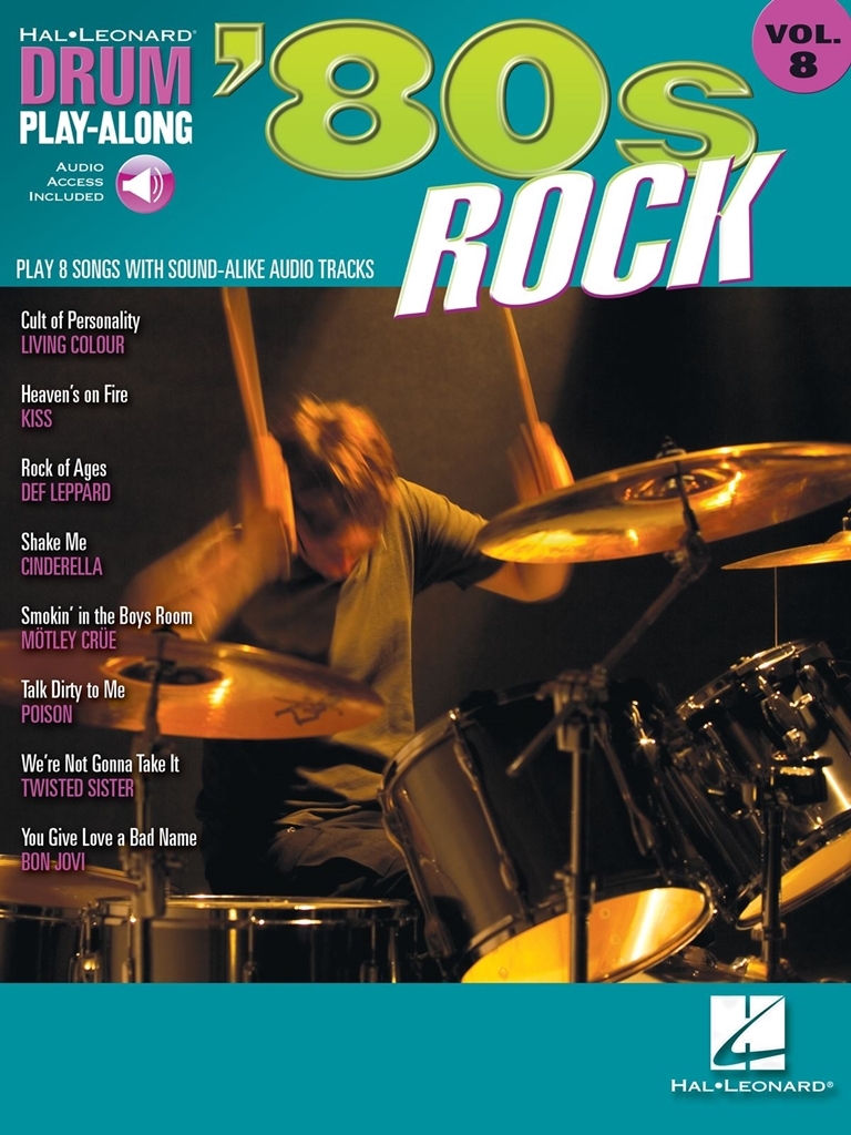 Cover: 884088094034 | '80s Rock | Drum Play-Along | Buch + CD | 2008 | Hal Leonard