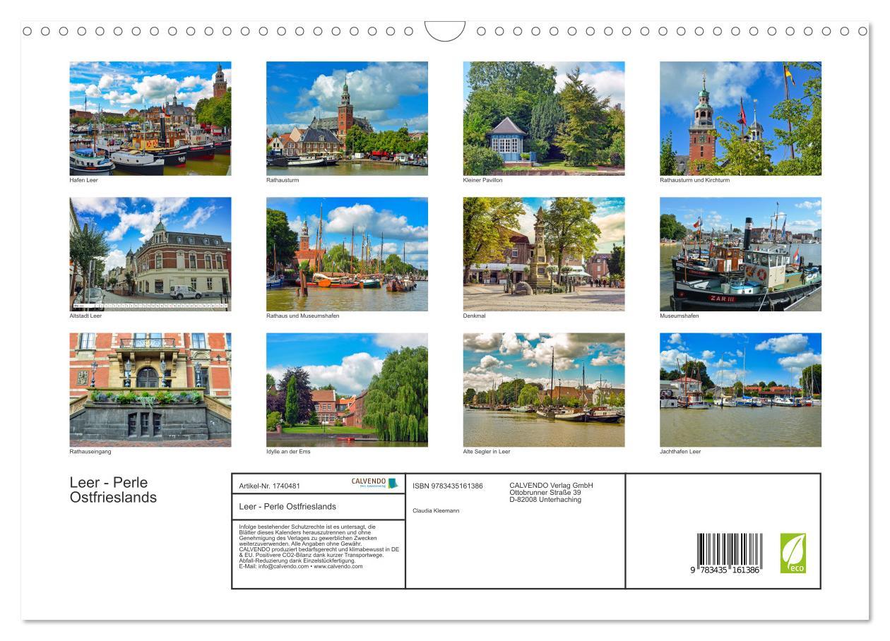 Bild: 9783435161386 | Leer - Perle Ostfrieslands (Wandkalender 2025 DIN A3 quer),...