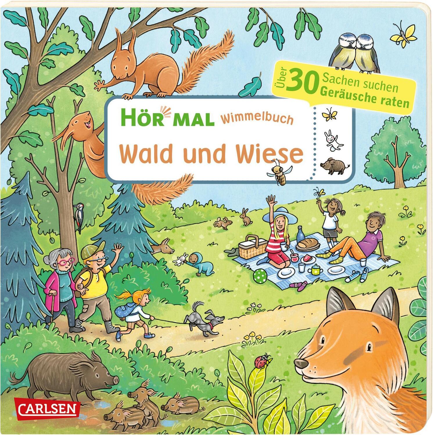 Cover: 9783551252005 | Hör mal (Soundbuch): Wimmelbuch: Wald und Wiese | Julia Hofmann | Buch