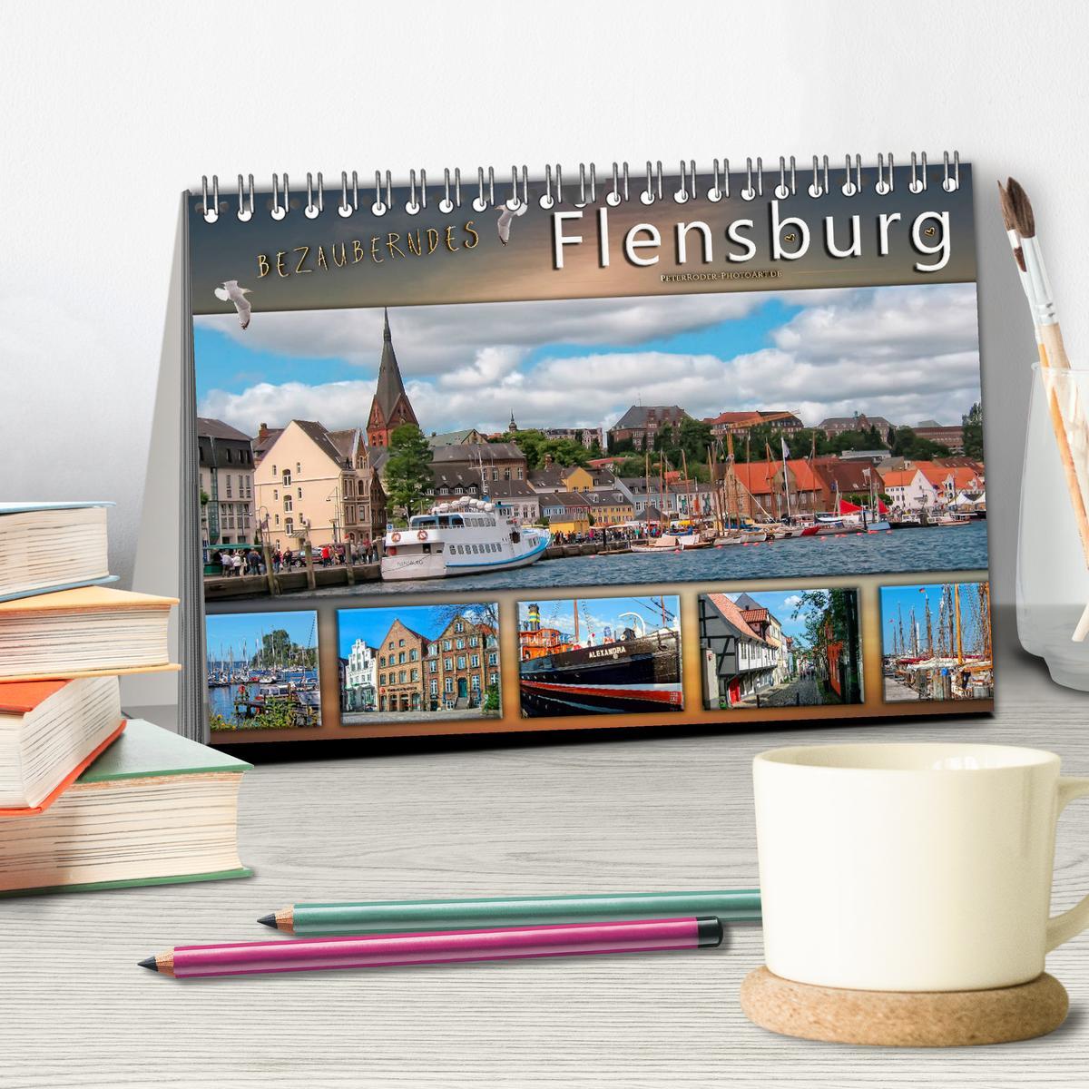 Bild: 9783435334704 | Bezauberndes Flensburg (Tischkalender 2025 DIN A5 quer), CALVENDO...