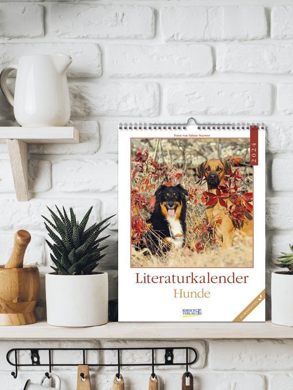 Bild: 9783731870210 | Literaturkalender Hunde 2024 | Korsch Verlag | Kalender | 54 S. | 2024