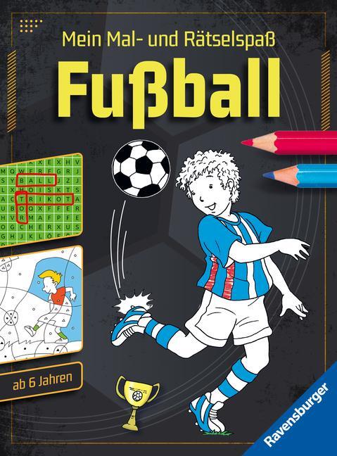 Cover: 9783473488841 | Mein Mal- und Rätselspaß: Fußball | Falko Honnen (u. a.) | Taschenbuch