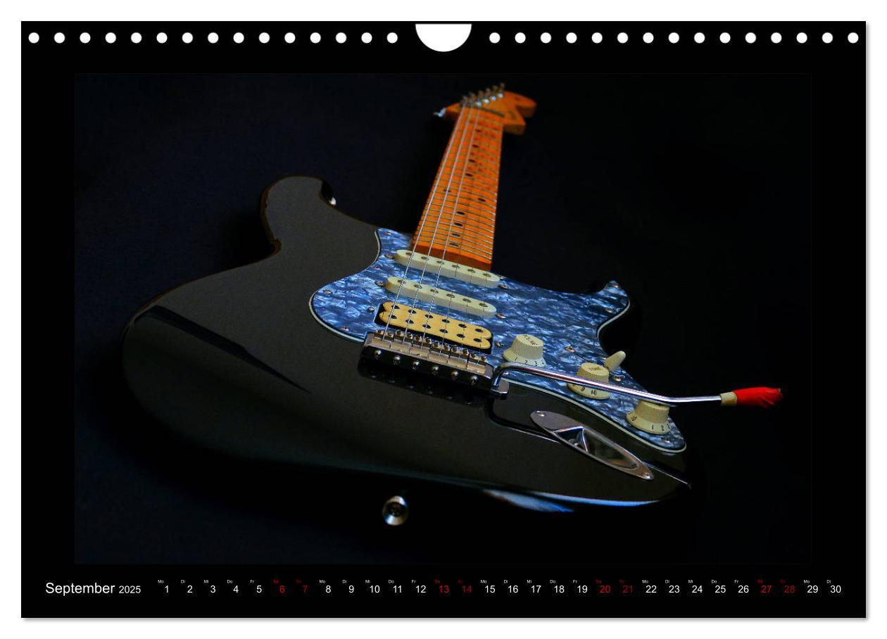 Bild: 9783435344635 | Rockgitarren im Blitzlicht (Wandkalender 2025 DIN A4 quer),...