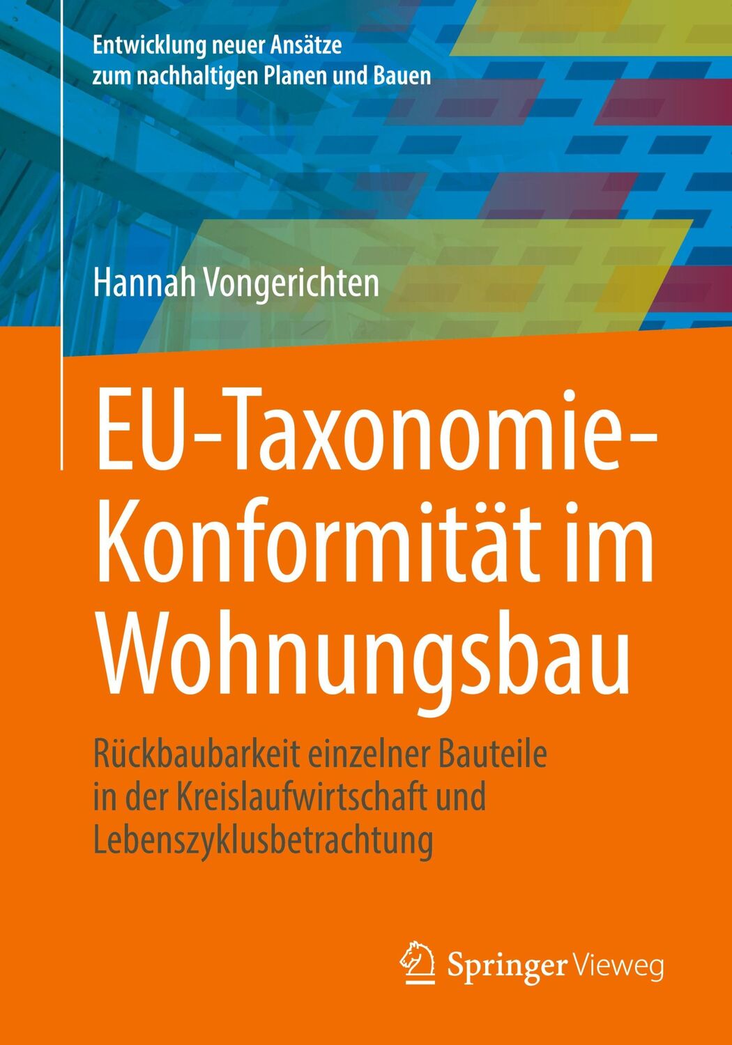 Cover: 9783658452681 | EU-Taxonomie-Konformität im Wohnungsbau | Hannah Vongerichten | Buch