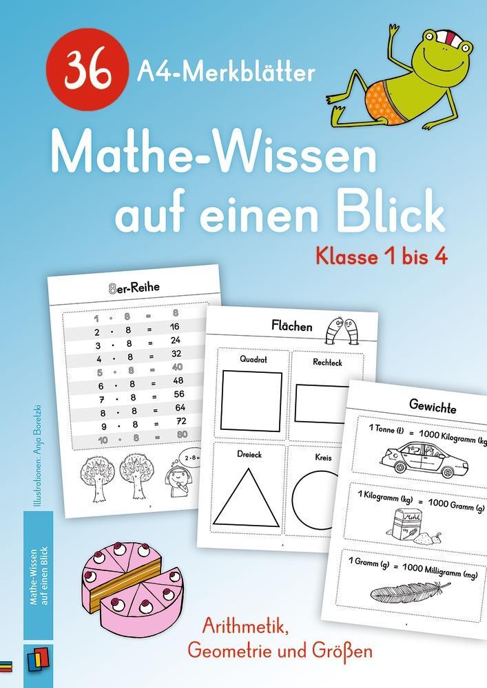 Cover: 9783834639981 | 36 A4-Merkblätter Mathe-Wissen auf einen Blick - Klasse 1 bis 4 | Buch