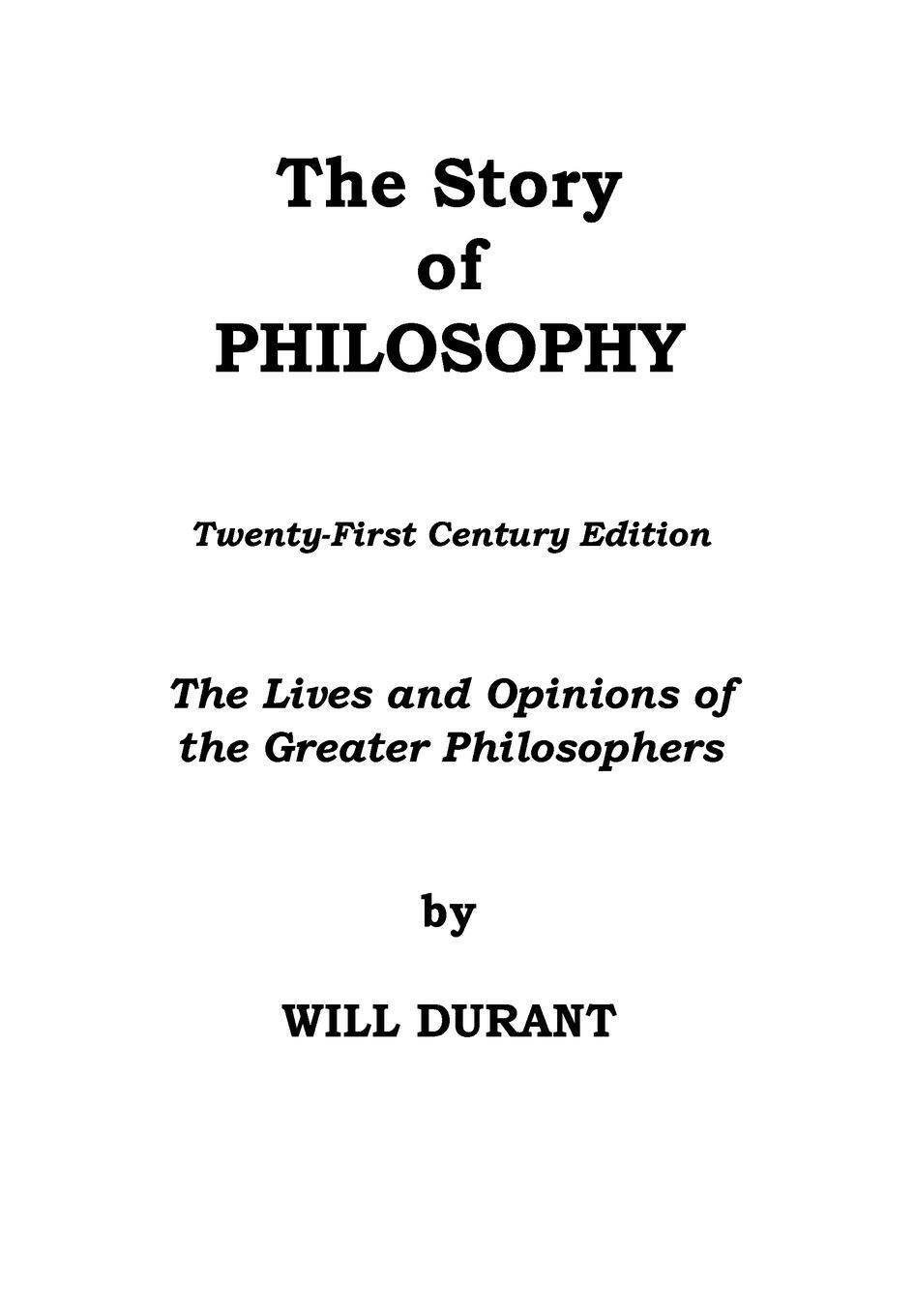 Cover: 9781087959443 | The Story of Philosophy | Will Durant | Buch | Englisch | 2022