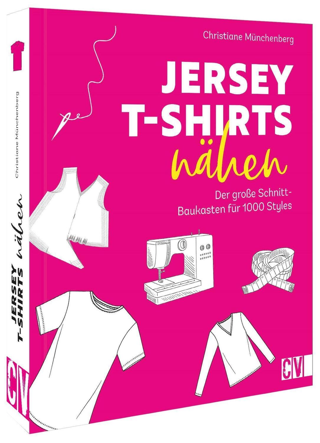 Cover: 9783841066954 | Jersey-T-Shirts nähen | Der große Schnitt-Baukasten für 1000 Styles