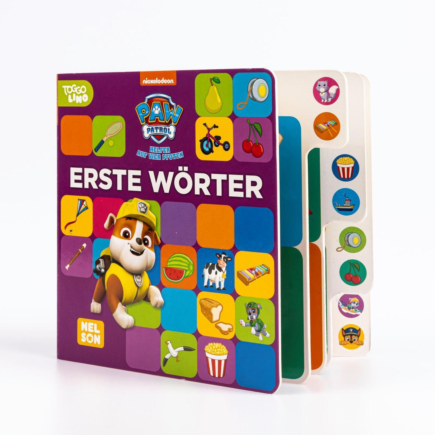 Bild: 9783845126852 | PAW Patrol Lernbuch: Erste Wörter | Pappbilderbuch mit buntem Register