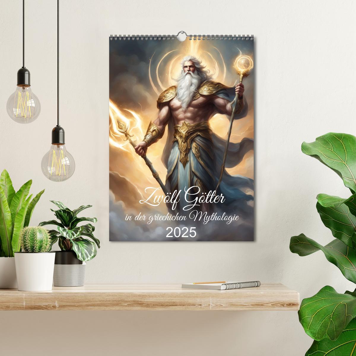 Bild: 9783383800634 | Zwölf Götter der griechischen Mythologie (Wandkalender 2025 DIN A3...