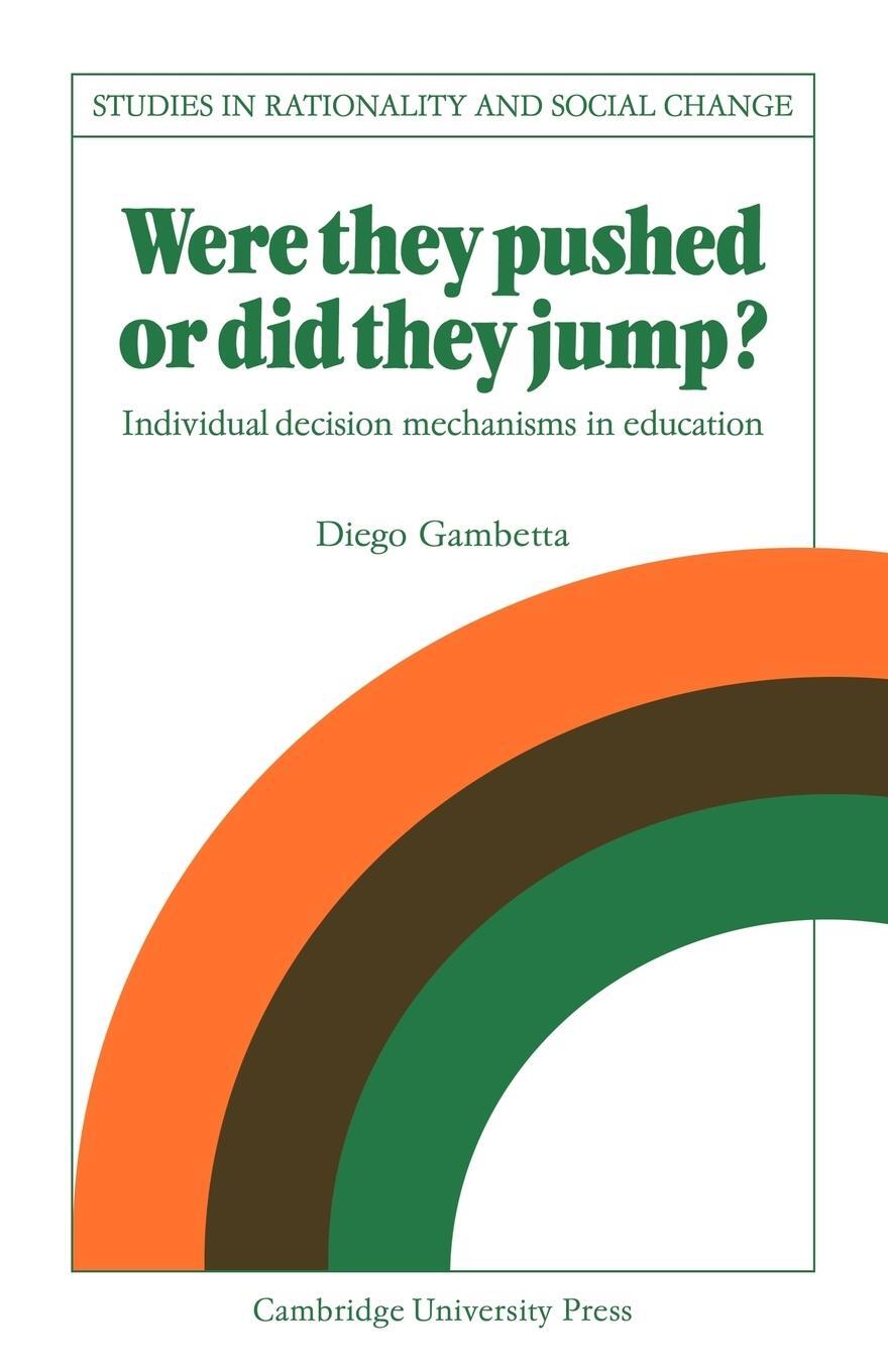 Cover: 9780521107709 | Were They Pushed or Did They Jump? | Diego Gambetta | Taschenbuch