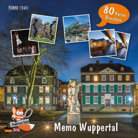 Cover: 4260620440006 | FindeFuxx Memo Wuppertal | 80 Spielkarten (40 Bildpaare) | Klaes