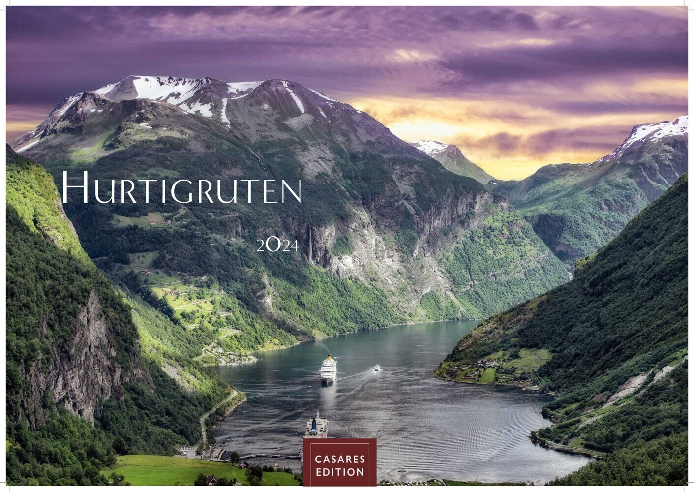 Cover: 9789918620470 | Hurtigruten 2024 S 24x35cm | Kalender | 14 S. | Deutsch | 2024