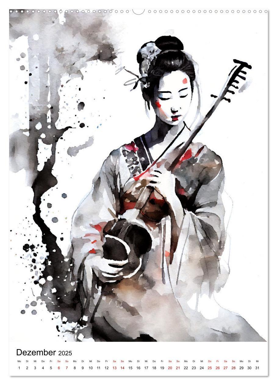 Bild: 9783435884988 | Geisha Aquarelle - Japanische Kulturdamen, Landschaft und Sakura...