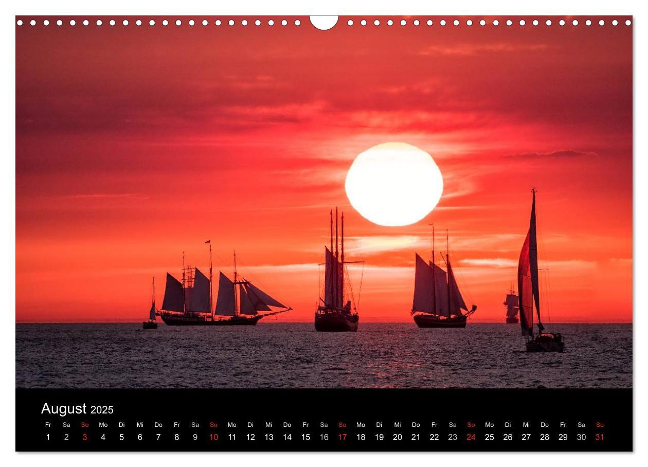 Bild: 9783435581436 | Windjammer auf der Ostsee im Abendlicht (Wandkalender 2025 DIN A3...