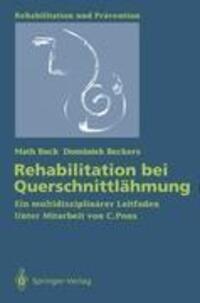 Cover: 9783540543817 | Rehabilitation bei Querschnittlähmung | Math Buck (u. a.) | Buch
