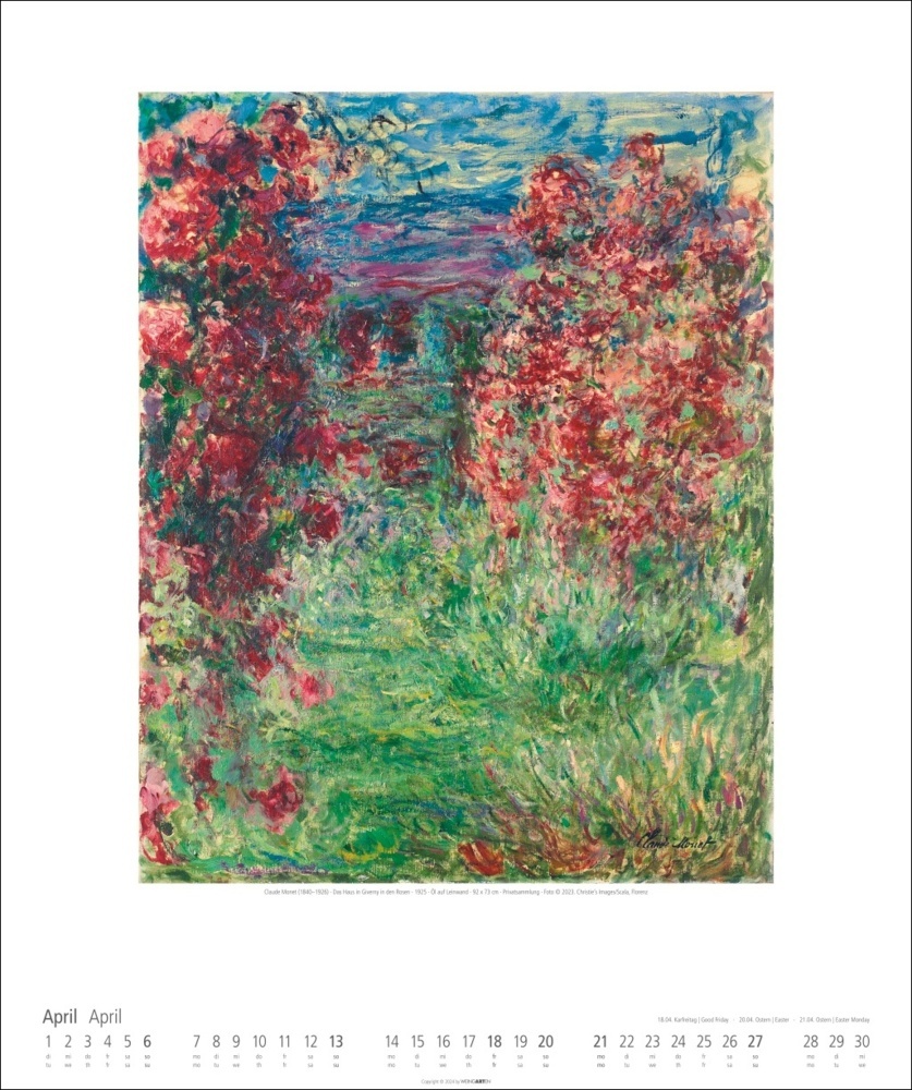 Bild: 9783839900185 | Claude Monet Im Garten Kalender 2025 - Im Garten | Claude Monet | 2025