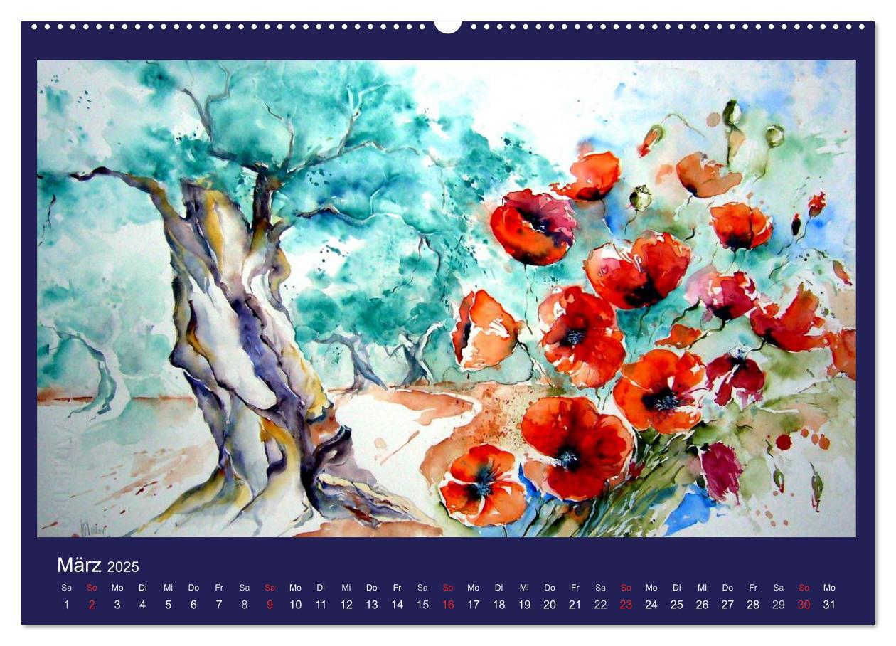 Bild: 9783435814046 | Mallorca Aquarelle (Wandkalender 2025 DIN A2 quer), CALVENDO...