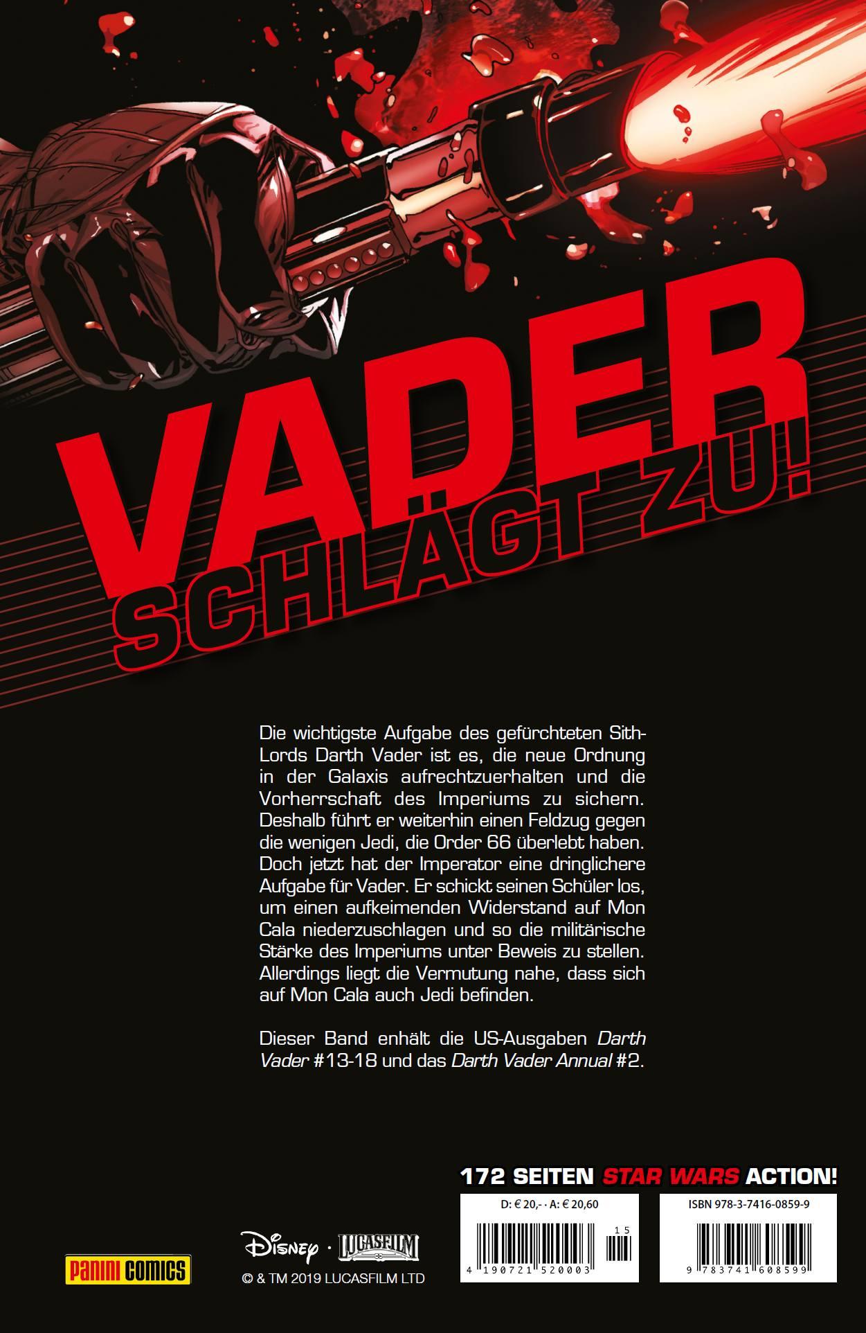 Rückseite: 9783741608599 | Star Wars Comics: Darth Vader (Ein Comicabenteuer): Brennende Meere