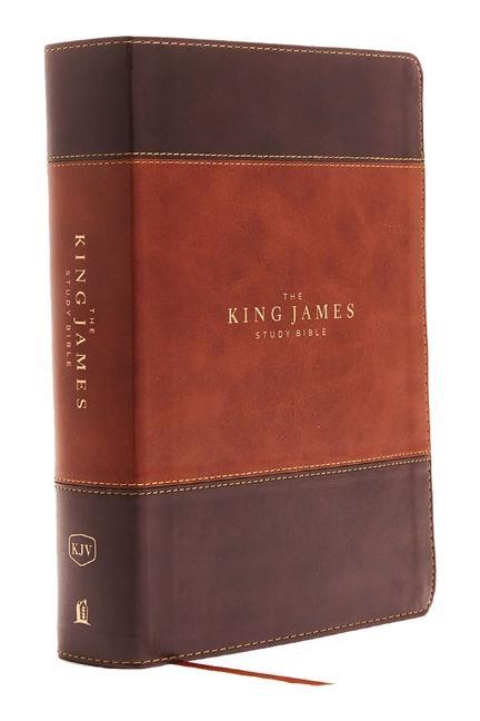 Cover: 9780718079826 | The King James Study Bible, Imitation Leather, Brown, Full-Color...