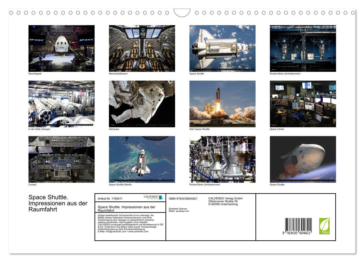 Bild: 9783435604821 | Space Shuttle. Impressionen aus der Raumfahrt (Wandkalender 2025...