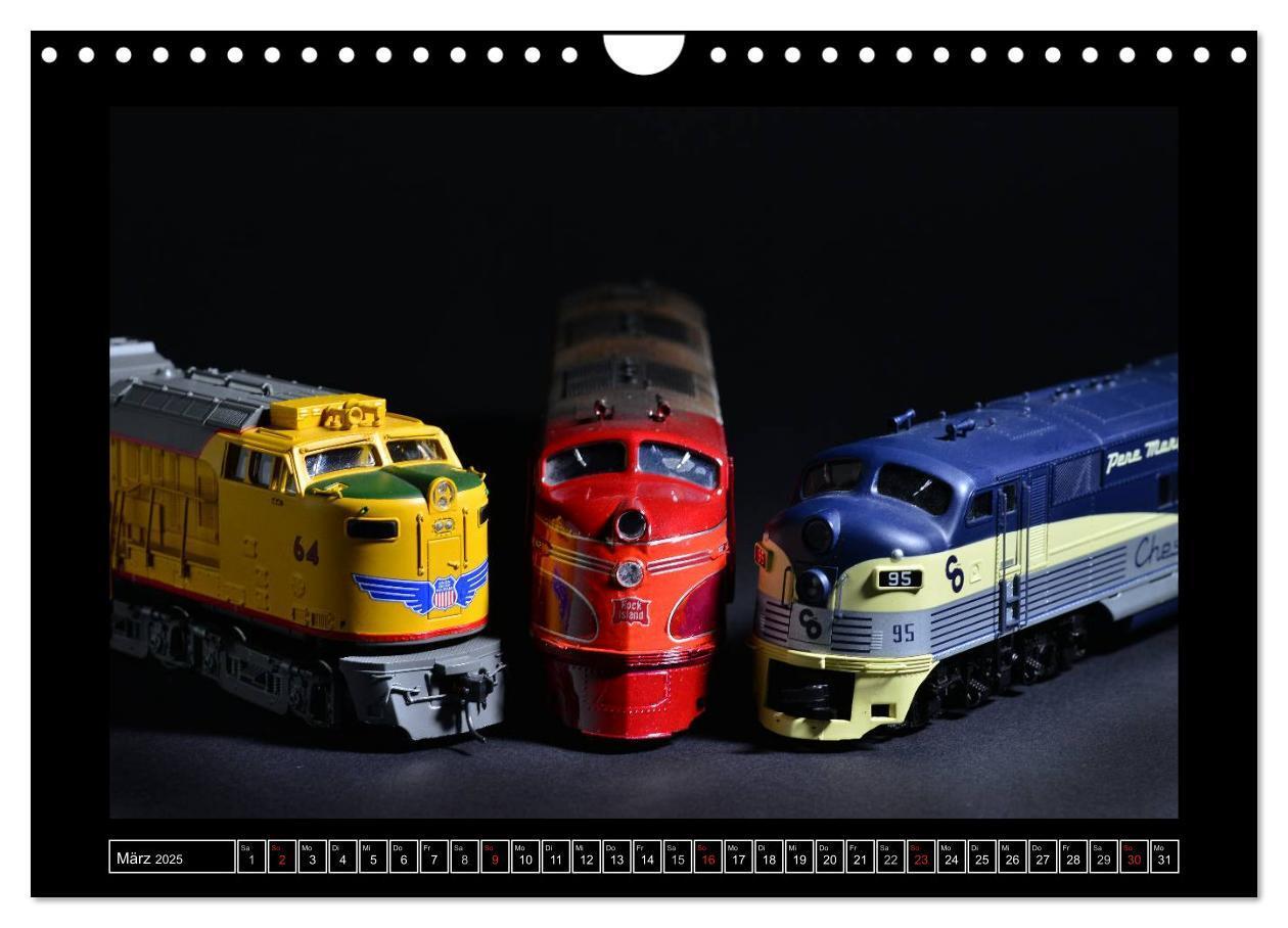 Bild: 9783435760602 | Amerikanische Modelleisenbahnen (Wandkalender 2025 DIN A4 quer),...