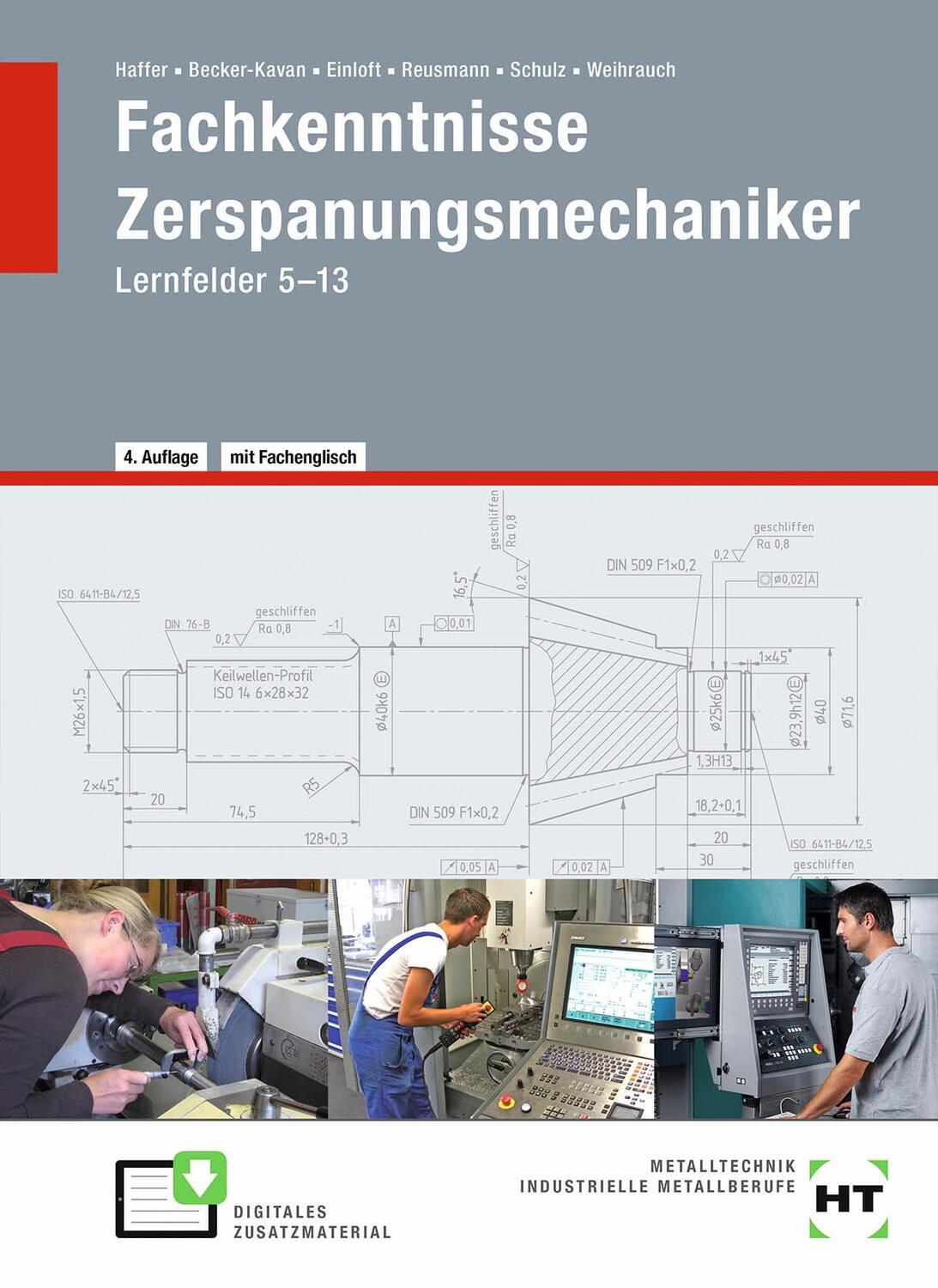 Cover: 9783582100788 | Fachkenntnisse Zerspanungsmechaniker | Lernfelder 5 -13 | Buch | 2021