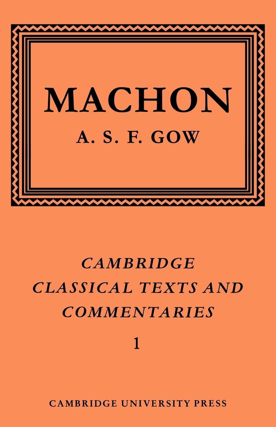 Cover: 9780521609296 | Machon | The Fragments | A. S. F. Gow (u. a.) | Taschenbuch | Englisch