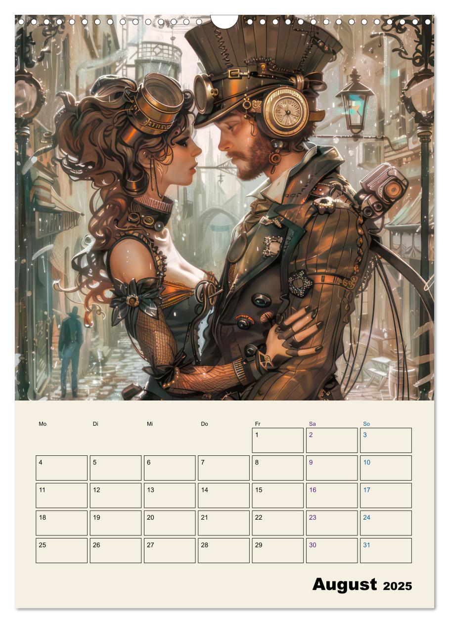 Bild: 9783457146842 | Steampunk - Mechanische Fantasiewelt (Wandkalender 2025 DIN A3...