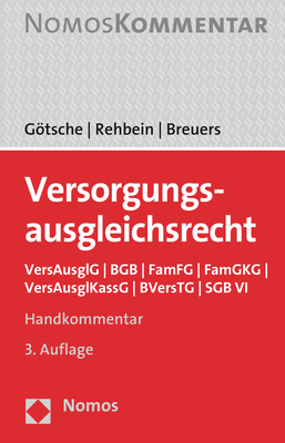 Cover: 9783848748006 | Versorgungsausgleichsrecht, Handkommentar | Frank Götsche (u. a.)