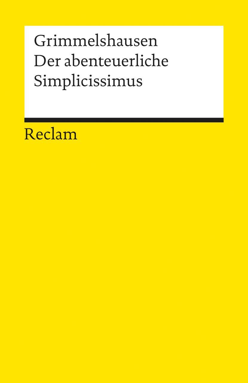 Cover: 9783150007617 | Der abenteuerliche Simplicissimus Teutsch | Grimmelshausen | Buch