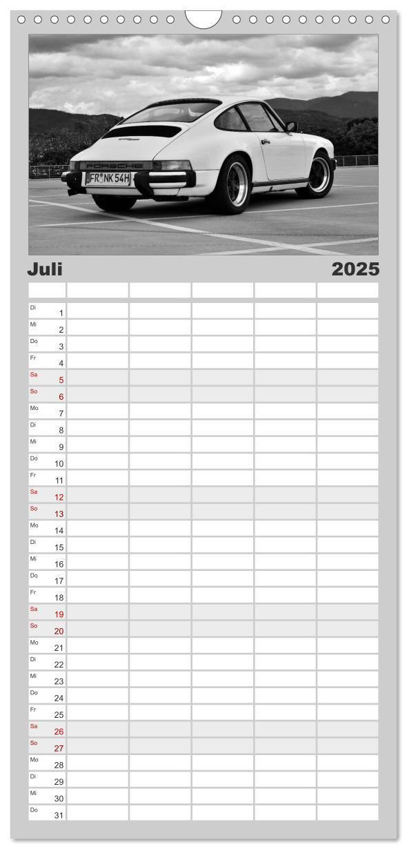 Bild: 9783457105290 | Familienplaner 2025 - Porsche 911 SC mit 5 Spalten (Wandkalender,...