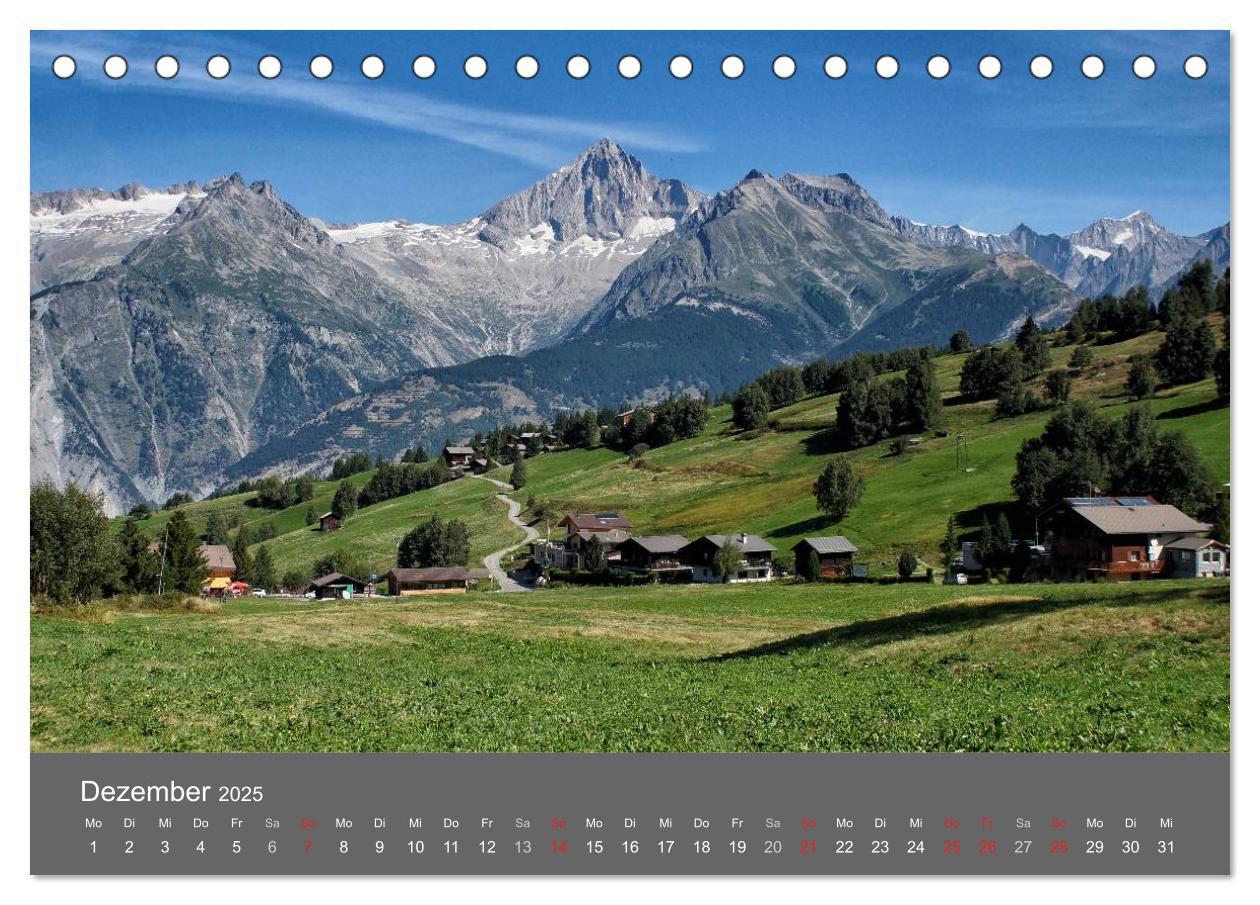 Bild: 9783435611119 | Wallis. Perle der Schweiz (Tischkalender 2025 DIN A5 quer),...