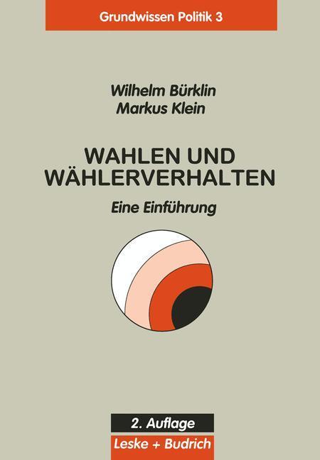 Cover: 9783322951151 | Wahlen und Wählerverhalten | Eine Einführung | Wilhelm Bürklin | Buch