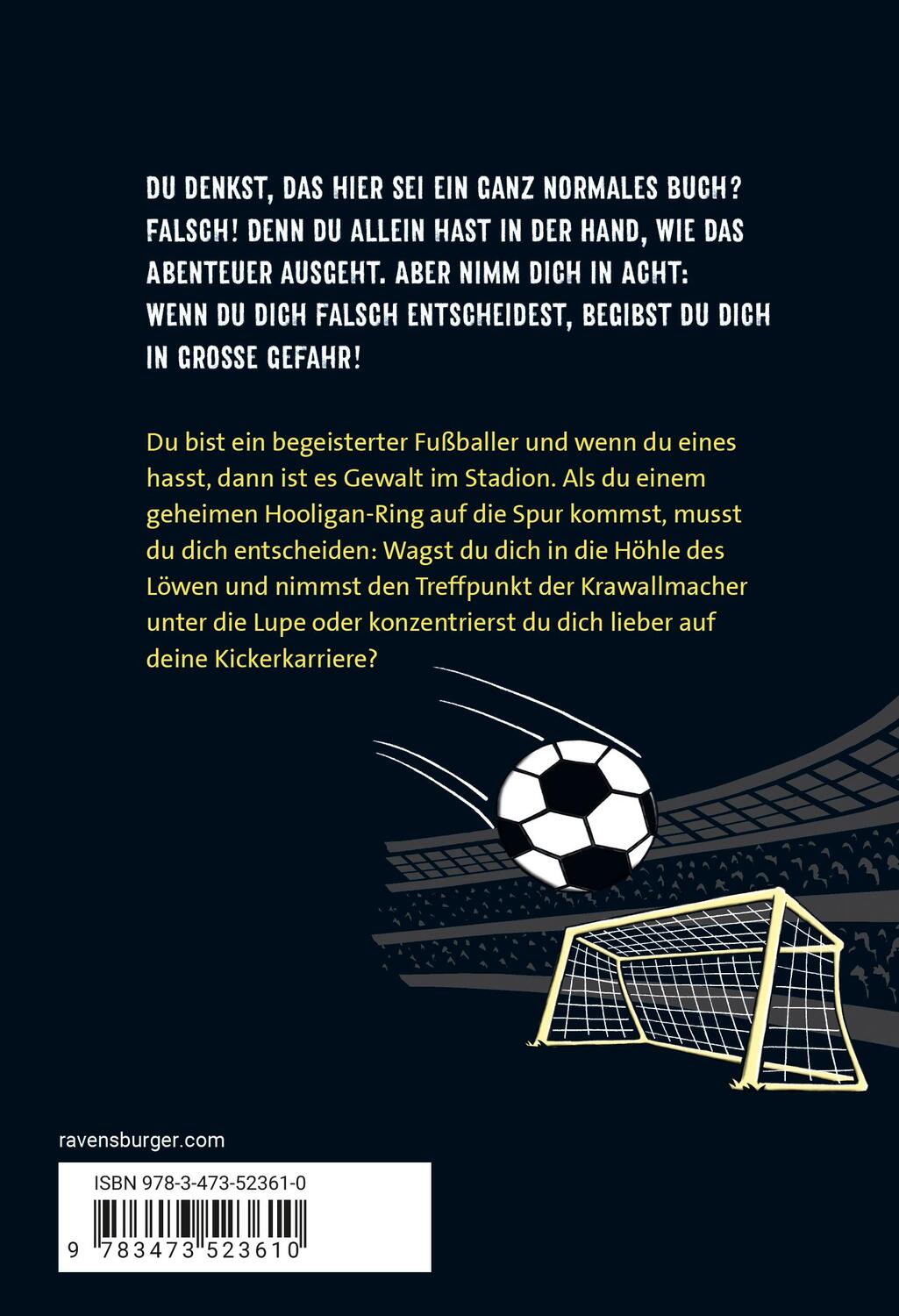 Rückseite: 9783473523610 | Das Fußballspiel der 1000 Gefahren | Taschenbuch | 119 S. | Deutsch