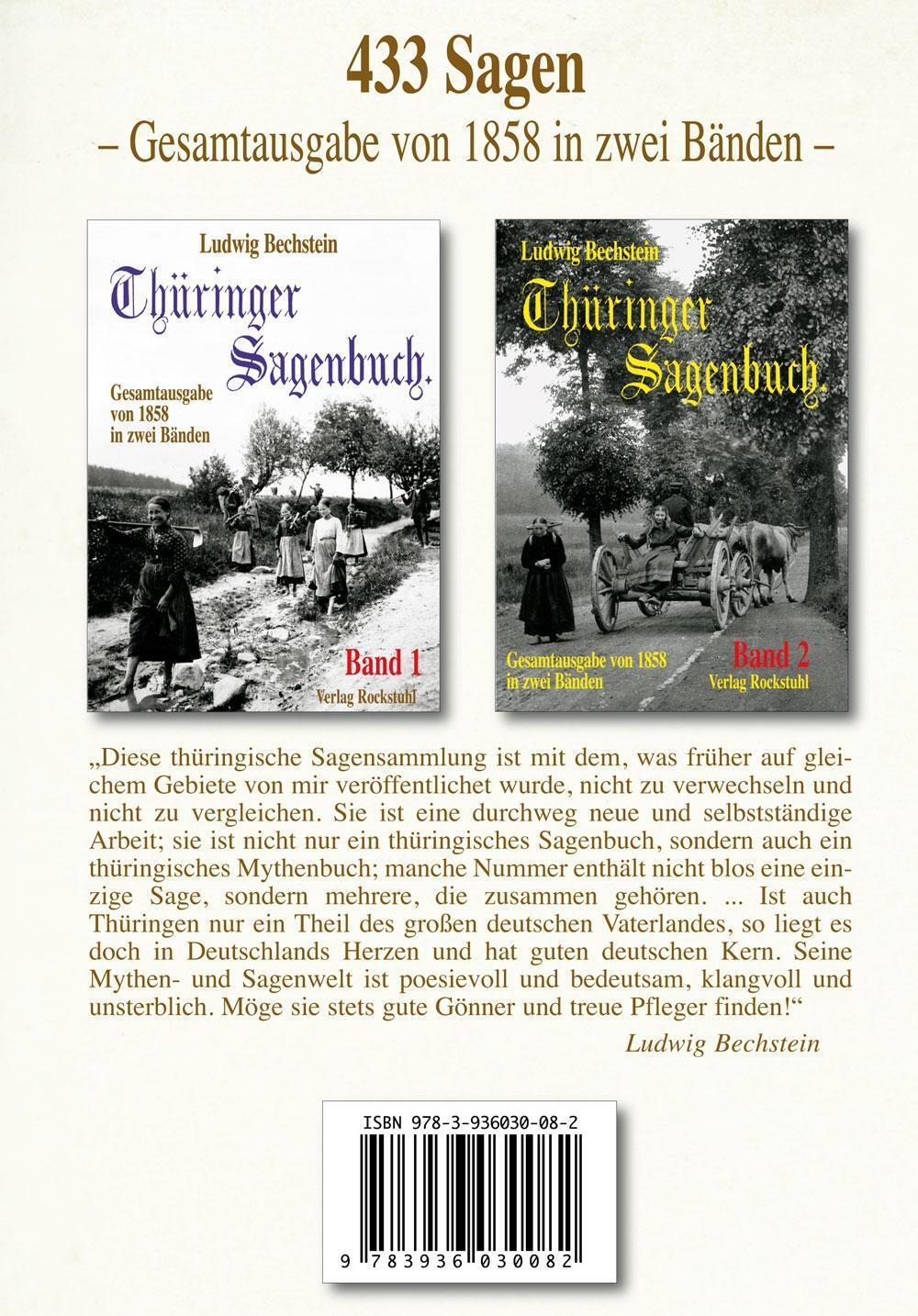 Bild: 9783936030082 | Thüringer Sagenbuch 2 | Ludwig Bechstein | Buch | Deutsch | 2014
