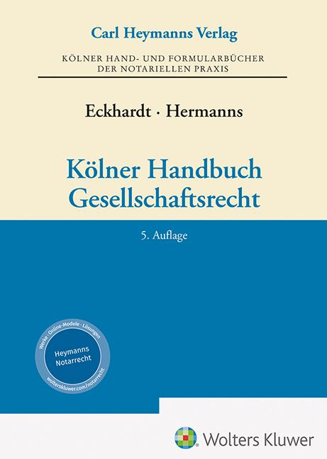 Cover: 9783452301451 | Kölner Handbuch Gesellschaftsrecht | Dirk Eckhardt (u. a.) | Buch