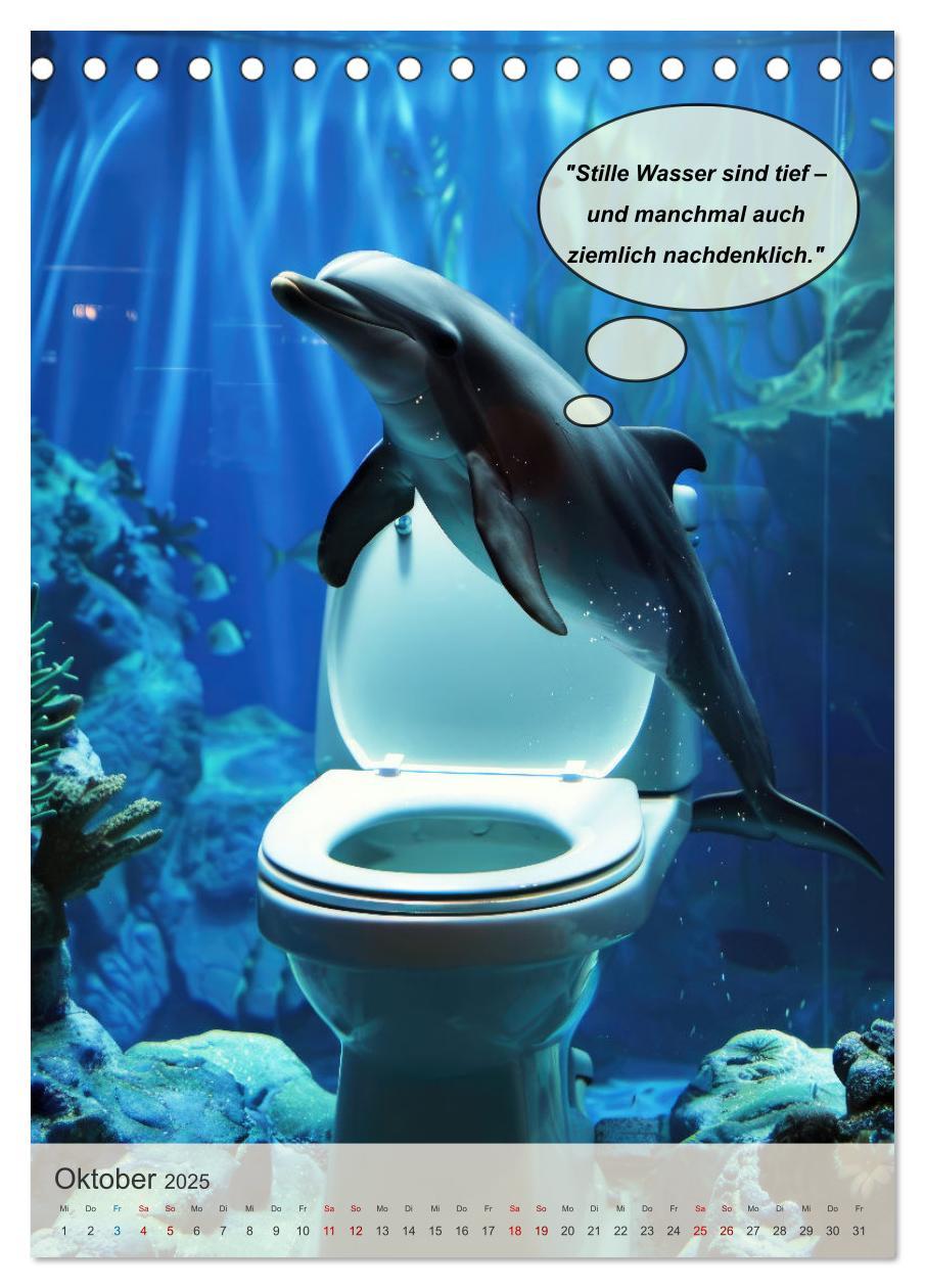 Bild: 9783457149690 | Tierisch lustiger Toilettenhumor (Tischkalender 2025 DIN A5 hoch),...