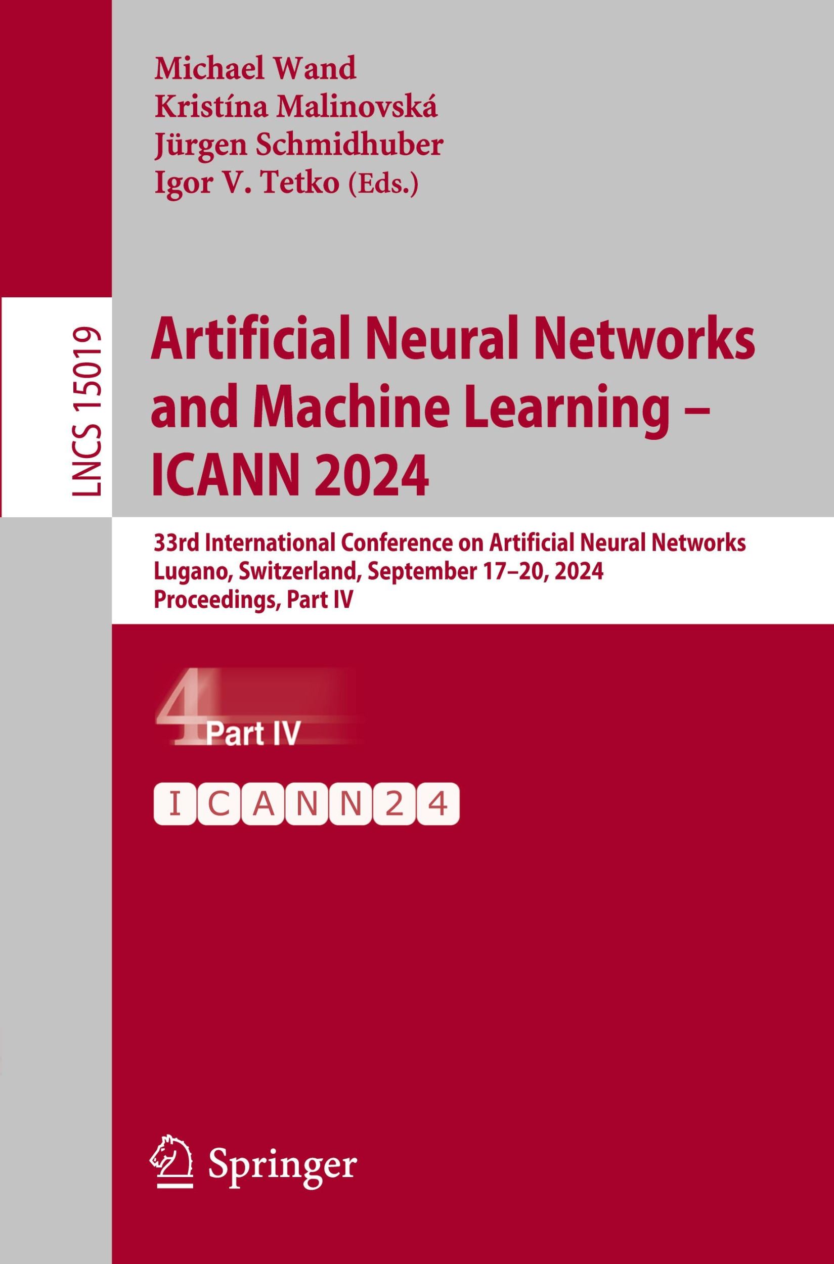 Cover: 9783031723407 | Artificial Neural Networks and Machine Learning ¿ ICANN 2024 | Buch