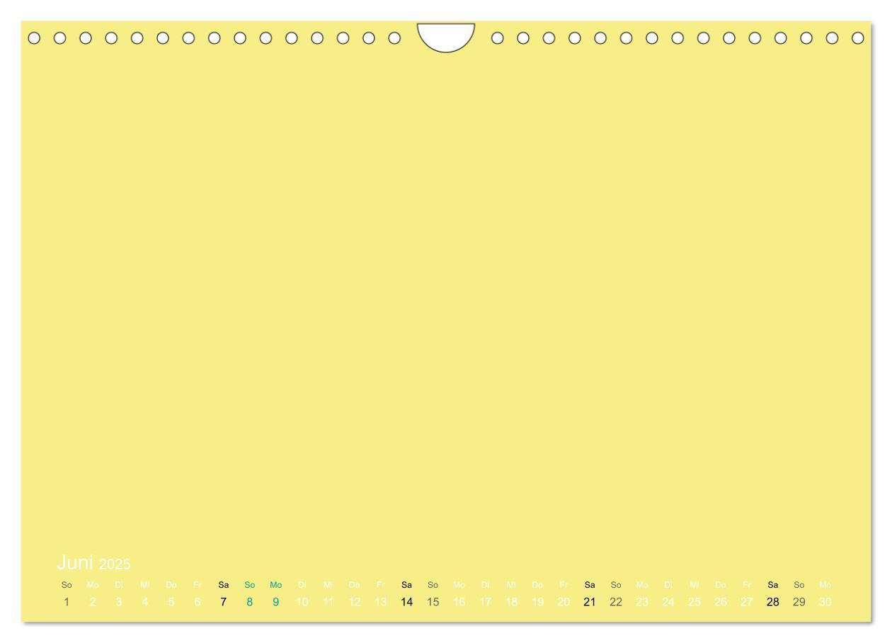 Bild: 9783435770571 | Bastelkalender - Gelb (Wandkalender 2025 DIN A4 quer), CALVENDO...