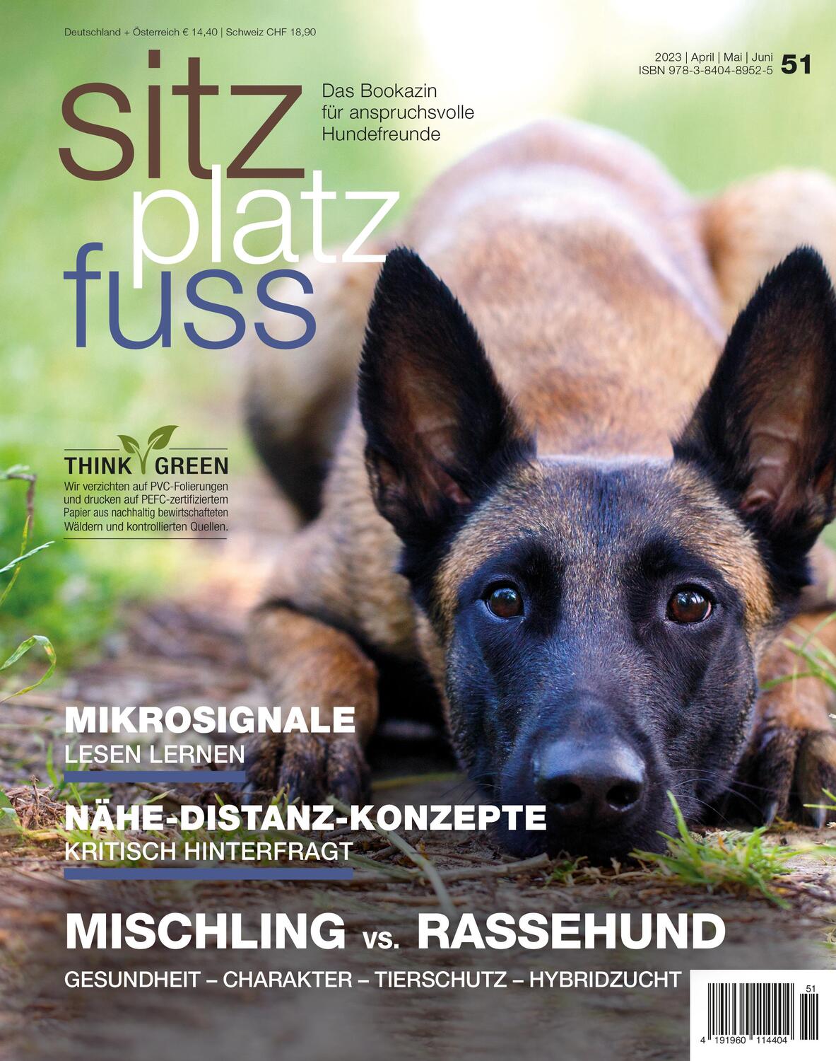 Cover: 9783840489525 | SitzPlatzFuss, Ausgabe 51 | Mischling oder Rassehund | Verlag Cadmos